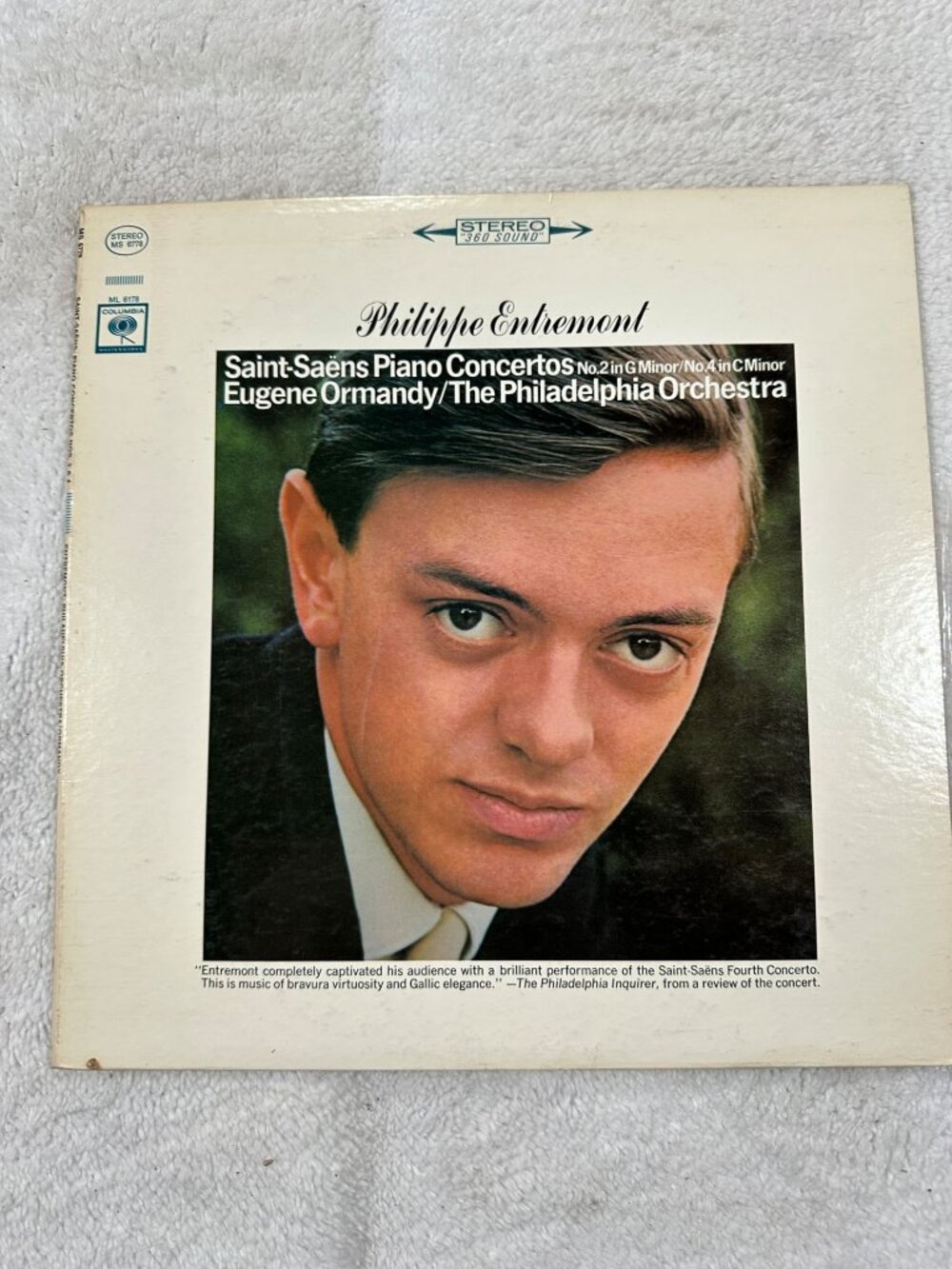 Saint-Saëns Piano Concertos Philippe Entremont Eugene Ormandy MS6778